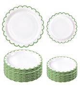 sage green and white plates disposable scalloped paper plates with green trim dessert dinner plates