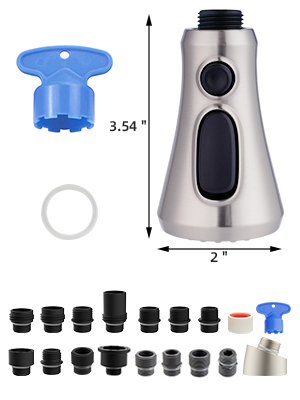 pull down kitchen sprayer head