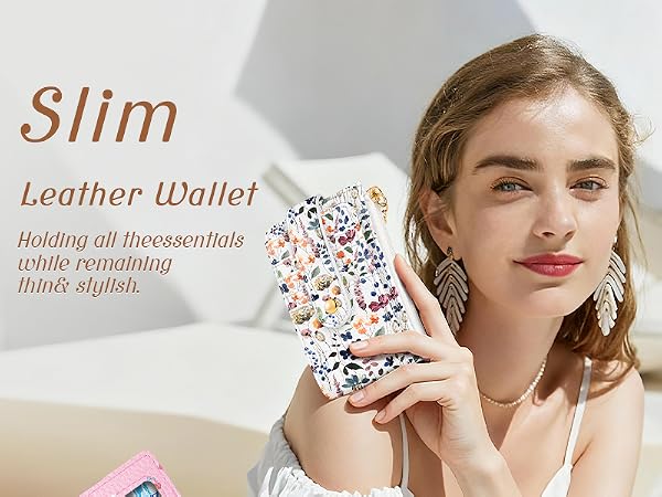 Gemfit Slim Small Card Wallet for Women