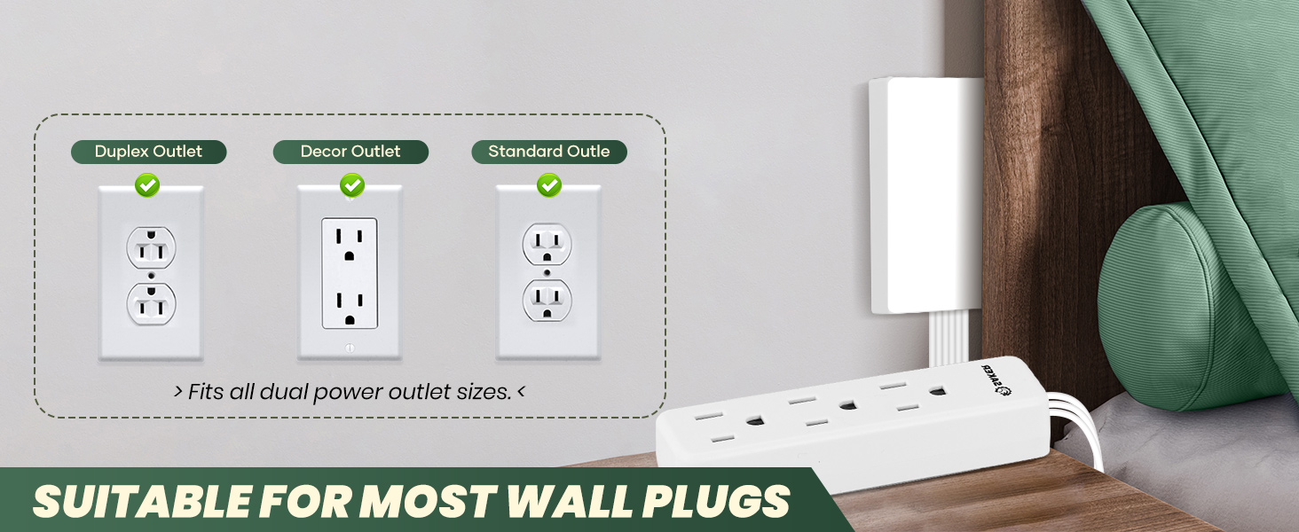 suitable for wall plugs