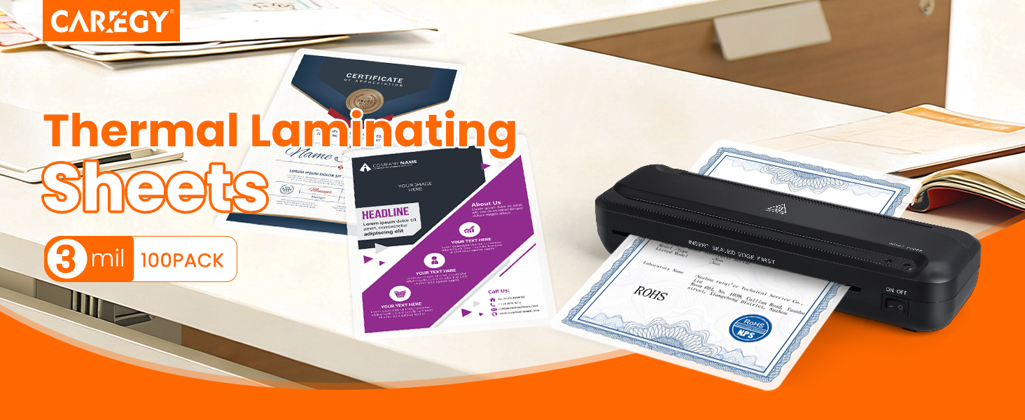 Matte Thermal Laminating Pouches