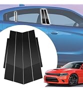 SKYLOTEC Window Pillar Cover Stickers for Dodge Charger 2011-2023 | Exterior Side Door Window Pos...