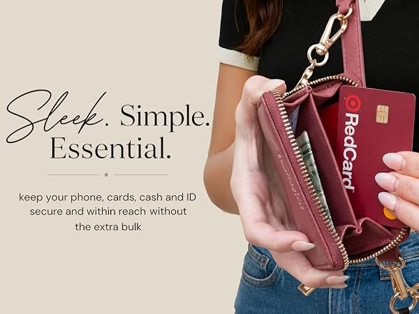 Sleek. Simple. Essential. Keep your essentials secure and within your reach.