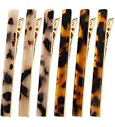 Cobahom 6 Pack Leopard Print Hair Clips Duckbill Hair Clip Metal Duck Teeth Hair Pins Chic Tortoi...
