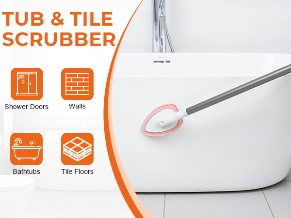 shower scrubber tub cleaner brush