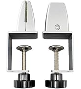 Sneeze Guard Support Clamp Partition Aluminum Adjustable Partition Support Acrylic Desk Divider S...