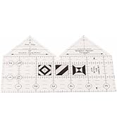 45/60/90 Degree Double Strip Quilting Ruler, Non Slip Patchwork Sewing Cutting Craft Ruler, DIY T...