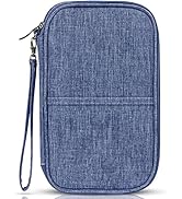 TOPBAG Rfid Passport Holder Family, Zippered Passport Holder Wallet Waterproof Bag, Travel Docume...
