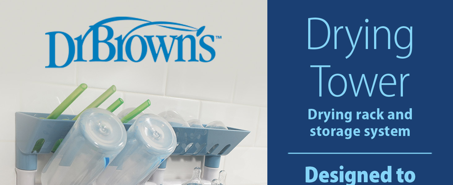 Dr. Brown's Drying Tower Drying rack and storage system