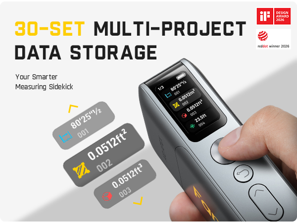 Fanttik A10 APEX 3-in-1 Digital Laser Tape Measure with HD Color Display
