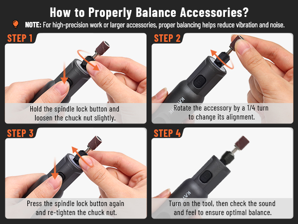 Ensures safe, stable operation of grinding wheels by guiding proper attachment.