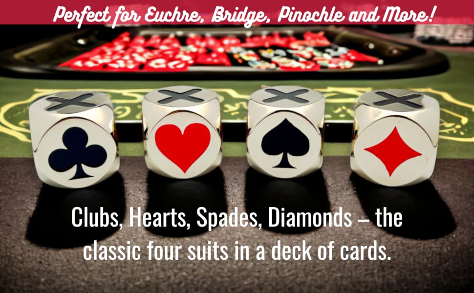 Luck Lab Silver Euchre Dice at Casino