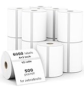 Labelebal 12 Rolls 4" x 3" Direct Thermal Label (101mm x 76mm) Multipurpose Shipping Address Mail...