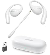 EMEET AirFlow Open Ear Headphones with Mic, Bluetooth 5.3 Wireless Headsets with Detachable Micro...