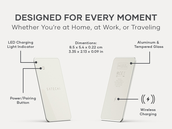 Satechi FindAll Wallet Card with FindMy, Wallet Tracker, Left Behind Notification, Sound Alert