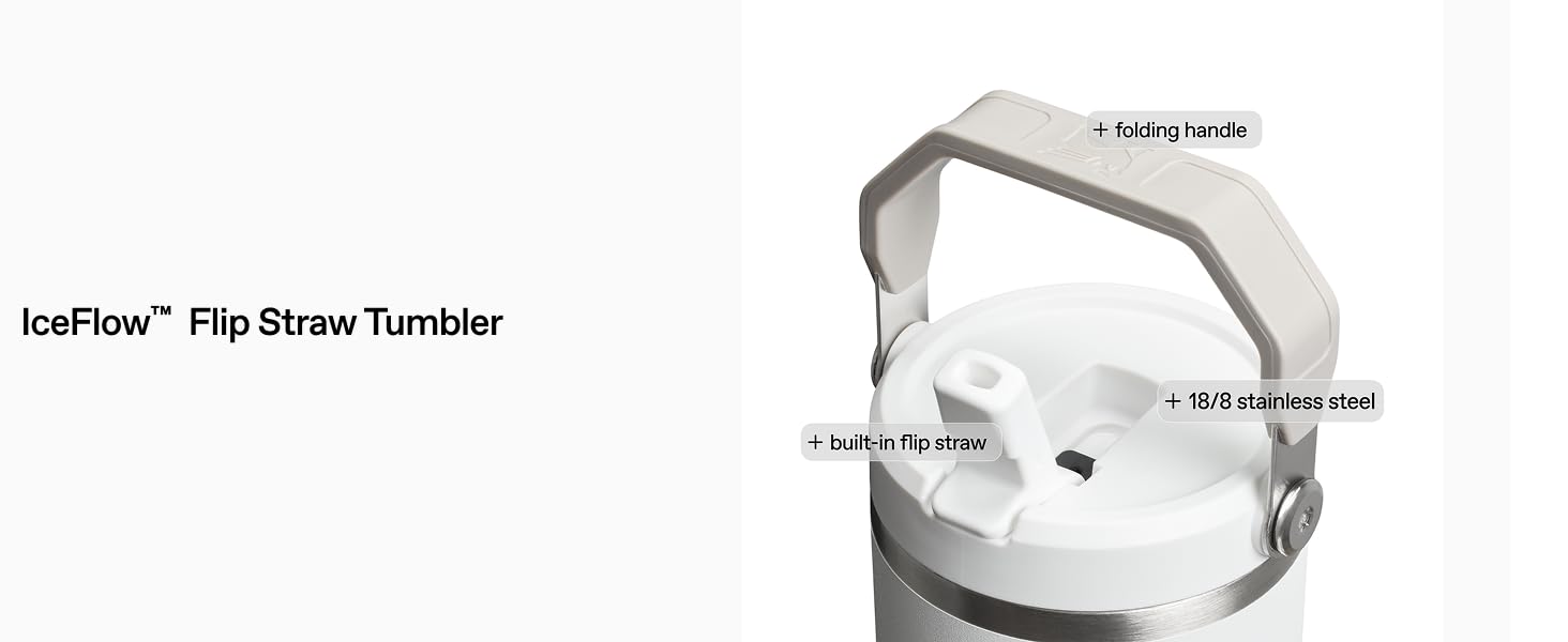 IceFlow Flip Straw Tumbler