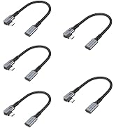 USB C Extension Cable, USB Type C Extender 1 Feet Cord USB 3.1(10Gbps) Male to Female Right Angle...
