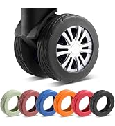 Wanzhuango 8 Pcs Upgrade Luggage Wheel Covers, Carry On Luggage Suitcases,Wear-Resistant, Anti-No...