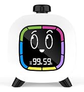 Digital Visual Timer for Kids ADHD, 99-Minute Countdown, Rechargeable | 4 Cute Emotion Faces, Col...