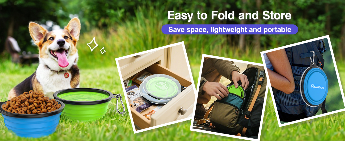 collapsible dog bowls