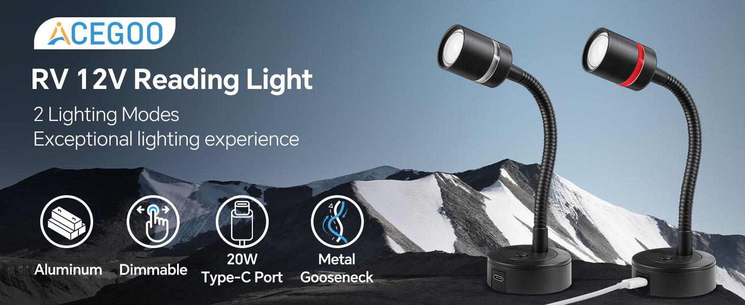 RV 12V Reading Light