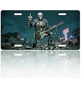 Skull Art License Plate - Duty Aluminum Metal Funny License Plate - Personalized Plate for Americ...