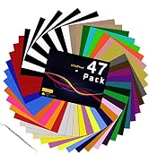 HTV Heat Transfer Vinyl Bundle: 47 Pack 12