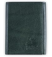 Mens Wallets Trifold Leather Buffalo with RFID Blocking and a Secret Pocket in Meadow Green