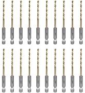 SALI Cobalt Drill Bit Set,20 Pack 1/8 Inch High Speed Steel Hex Shank Jobber Drill Bits, for Hard...