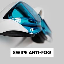 arena cobra ultra swipe closeup feature anti fog technology, just a swipe