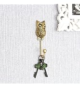 Indian Shelf 1 Piece Brass Kids Owl Wall Hooks Animals Vintage Coat Hooks Gold Decorative Hooks P...