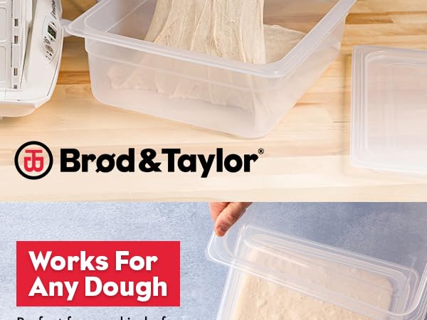 Brod & Taylor Proofing Container sourdough container dough container bread proofing box clear