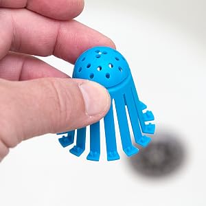 hair ball drain, hair in drain, slowest drain, clear clog drain, clear cogged, tub mushroom