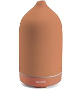 200ML Ceramic Essential Oil Diffuser - Ultrasonic Aromatherapy & Humidifier with 7-Color LED Ligh...