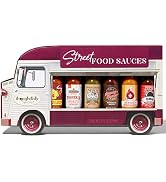 Thoughtfully Gourmet, Street Food Sauces Hot Sauce and BBQ Gift Set, Flavors: Diablo Wings Sauce,...