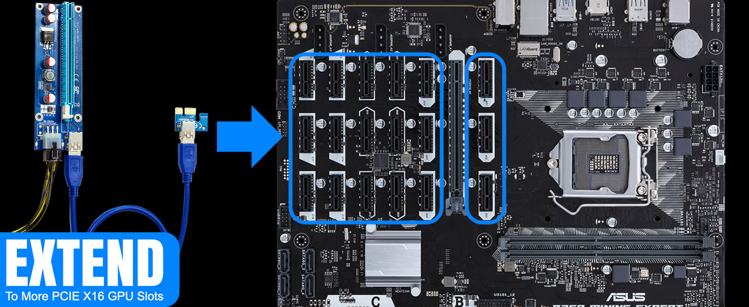 More PCIe X 16 GPU SLOTS