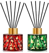 STRN Reed Diffuser Set with 12 Sticks, 6.8.fl oz (200ml) Sweet Home & Wreath Scents, Long-Lasting...