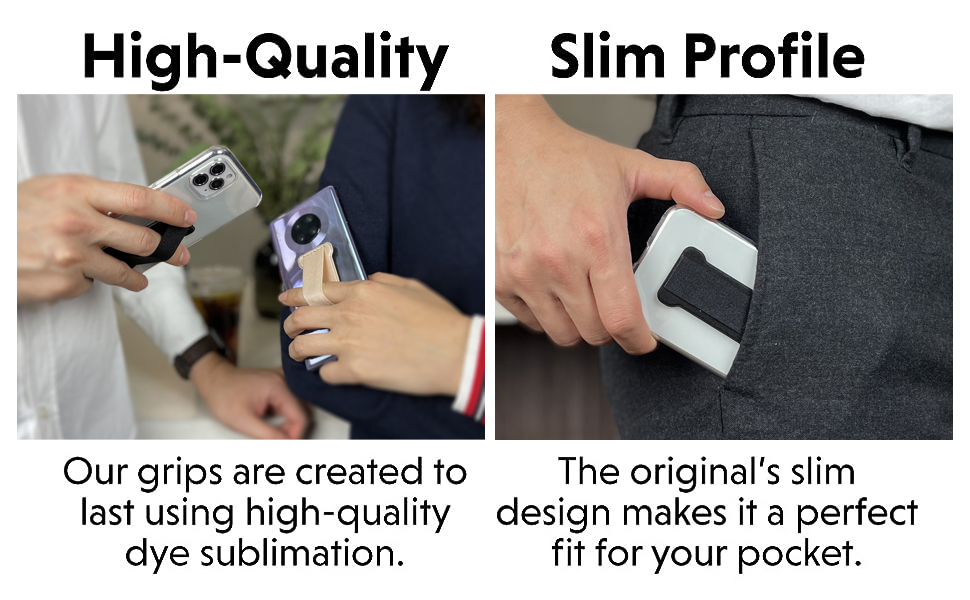 WUOJI Phone Grip Finger Strap Holder
