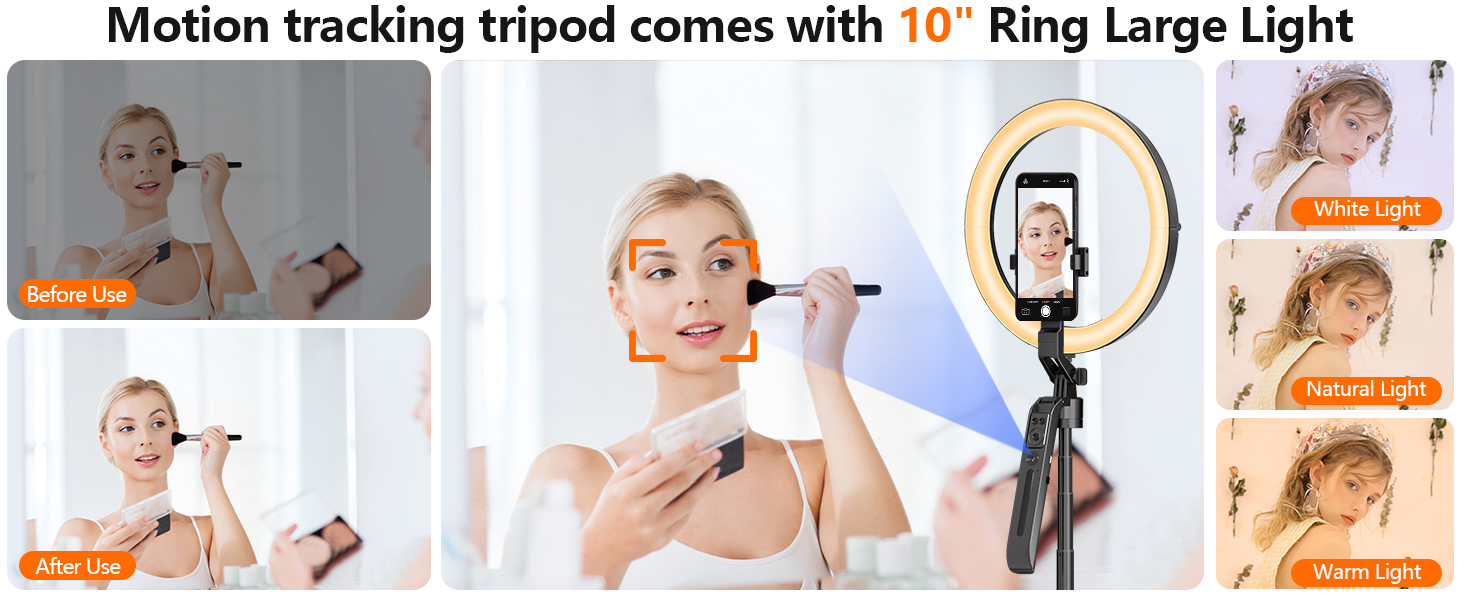selfie stick tripod with lights