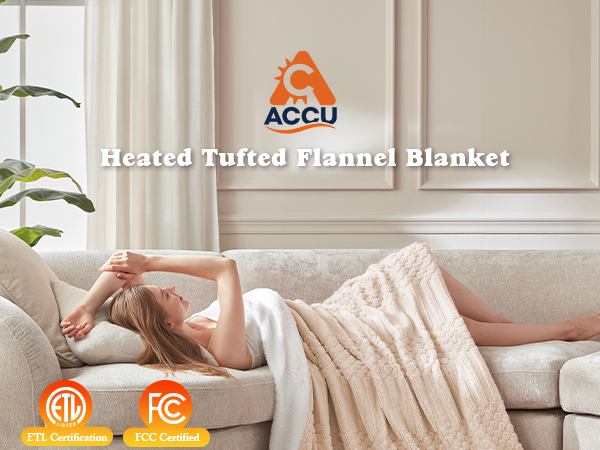 tufted heated blanket