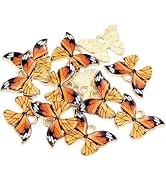 Mozff Butterfly Charms, 10Pcs Colorful Butterfly Charms Pendant Enamel Metal Small Necklace Brace...
