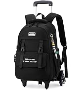 ETAISHOW Rolling Backpack for Girls Backpack with Wheels for Boys Roller Bookbag Wheeled Bag Trol...
