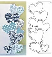 Heart Border Metal Cutting Dies Die Cuts Mold Hollow Frame Decoration Scrapbook Mould Stencils fo...