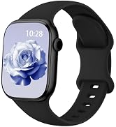 Silicone Sport Band Compatible with Apple Watch Bands for Women Men | Soft Wristband 40mm 38mm 41...