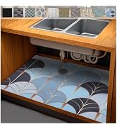 AiBOB Waterproof Under The Sink Mat, Absorbent Quick Dry Sink Liners Protect Cabinets, Durable Sh...