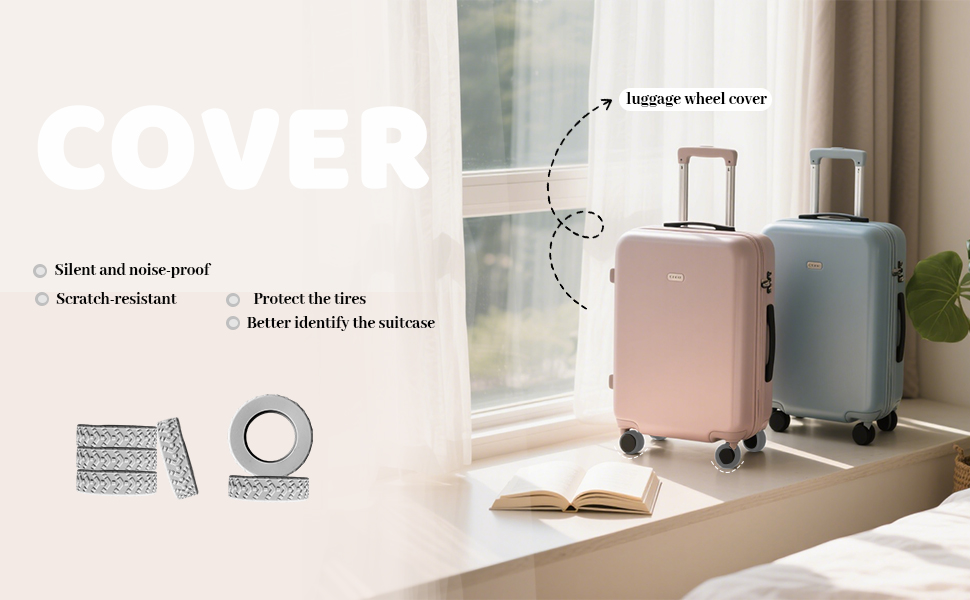 suitcase wheel covers