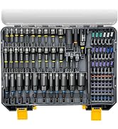 80PCS Impact Drill Bit Set with Nut Drivers, Magnetic Screwdriver Bits Kit | SAE & Metric Socket ...