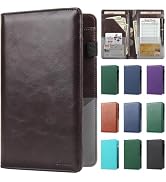 EcoVision Server Books for Waitress,Leather Waiter Book with Zipper Pocket, Server Booklet Restau...