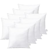 OTOSTAR Throw Pillows Inserts 20x20 Inches, Set of 8 Square Form Cushion Stuffer for Couch, Sofa,...