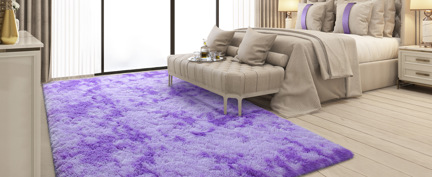 purple bedroom rug